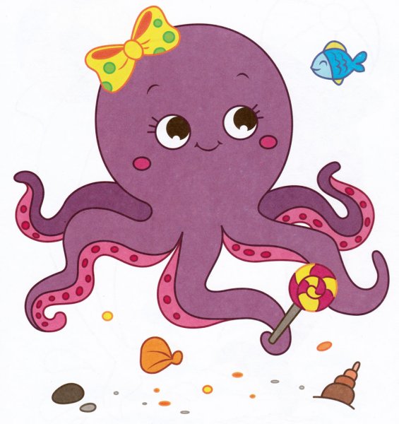 Мультяшные Осьминожки