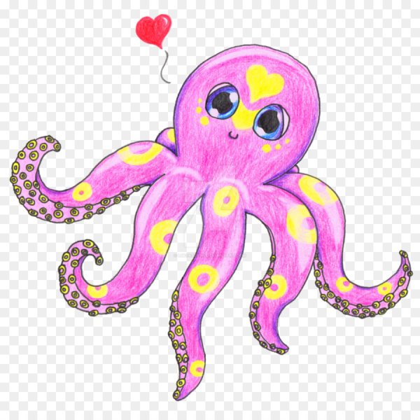 Осьминог мультяшный