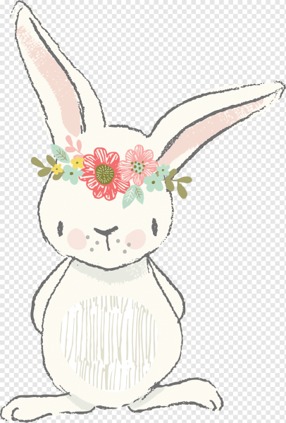 Милые мультяшные кролики