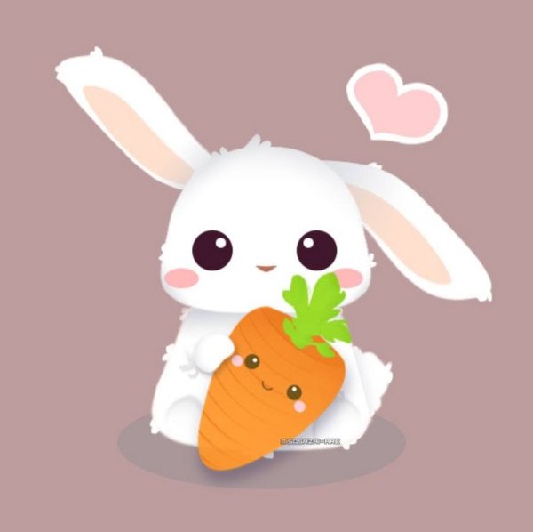 Милые мультяшные кролики