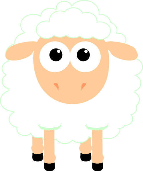 Овца мультяшная