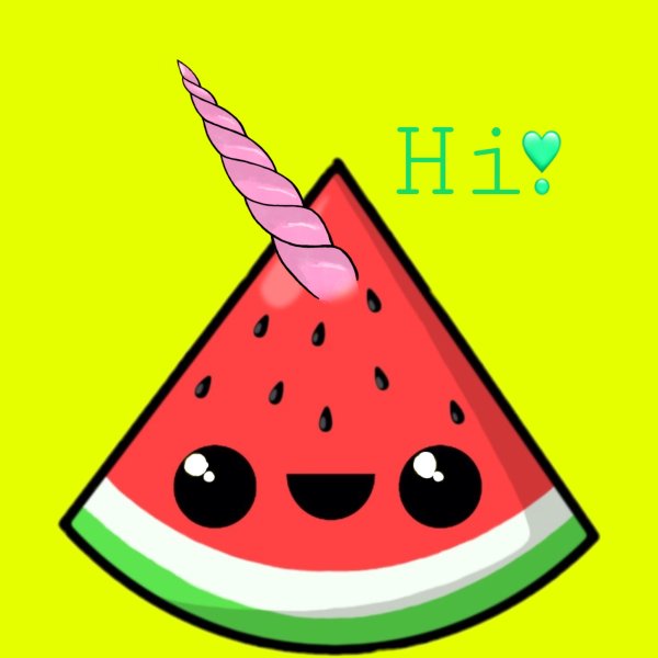 Арбуз рисунок с глазками