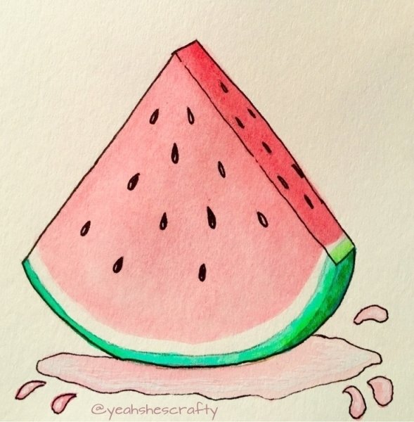 Срисовка арбузика