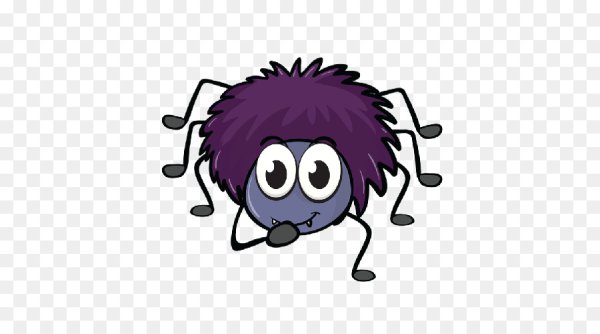 Смешной паучок рисунок