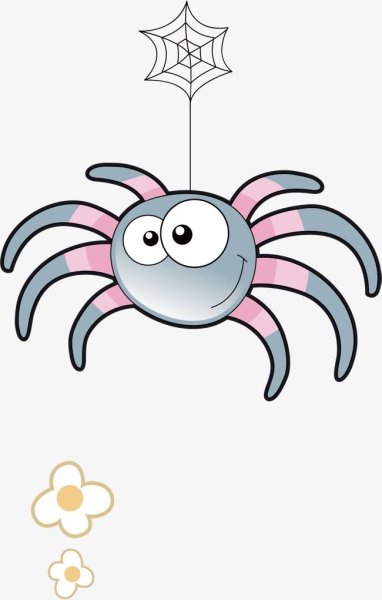 Мультяшных паучок