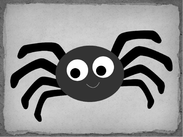 Рисование паука для детей