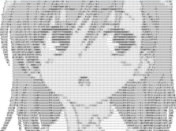 Рисунки символами и знаками