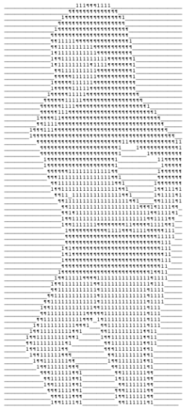 Рисунки из знаков