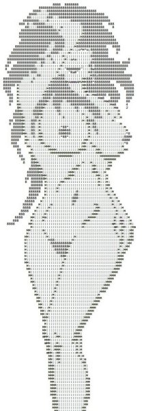 Красивые рисунки из символов