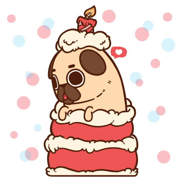 Puglie Мопс в мороженое