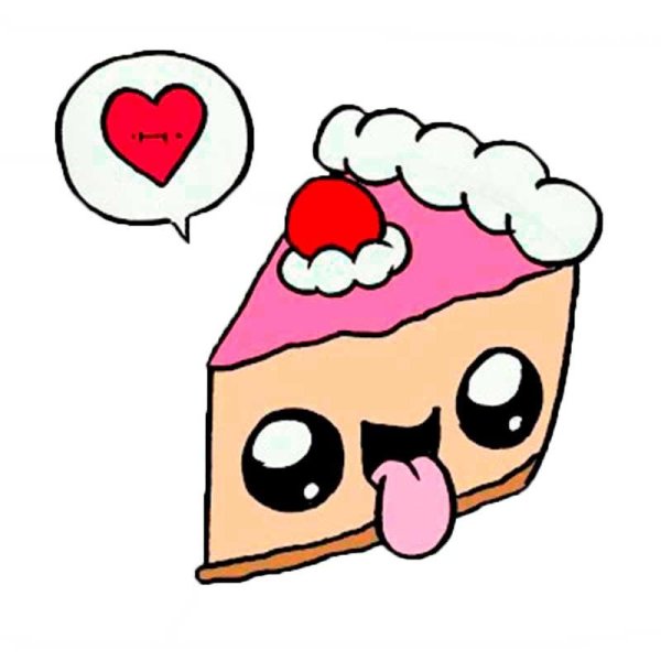 Милые тортики для срисовки