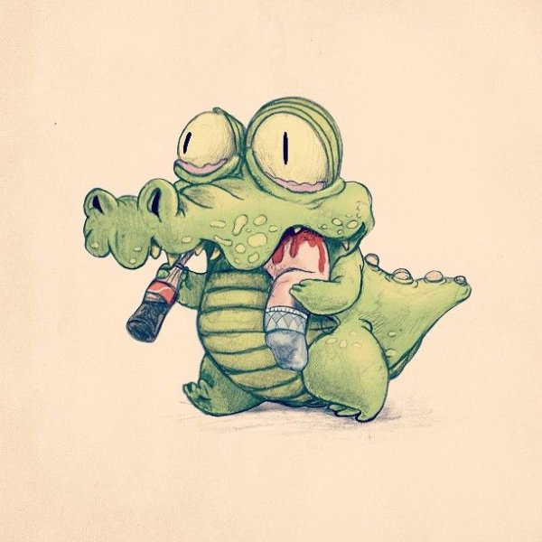 Милый Крокодильчик арт