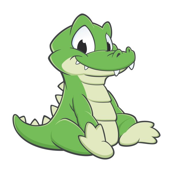 Рисунок крокодильчика милый