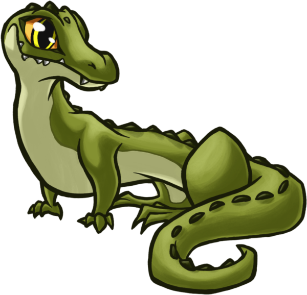 Аллигатор мультяшный