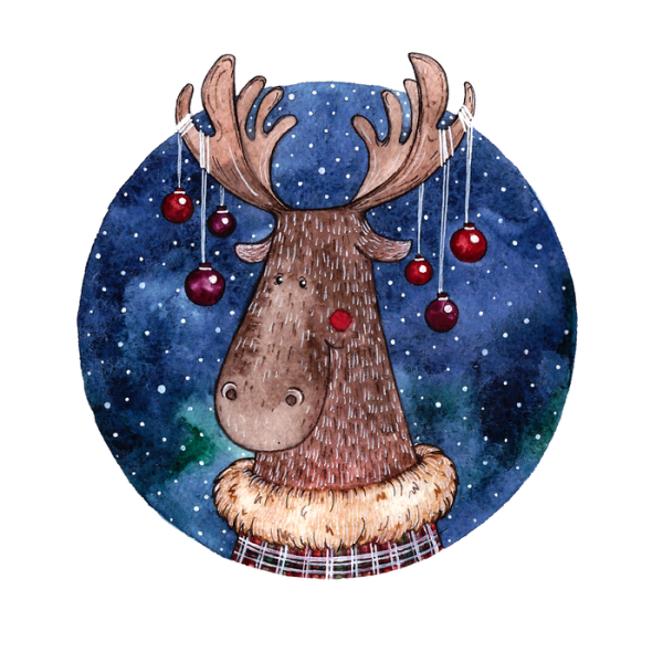 Милые новогодние иллюстрации