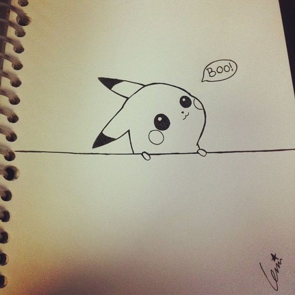 Простые и милые рисунки для скетчбука