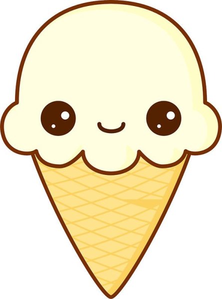 Милое мороженое с глазками