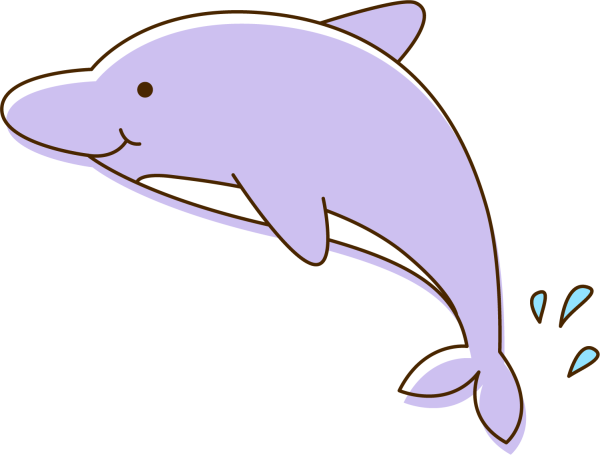 Дельфин мультяшный
