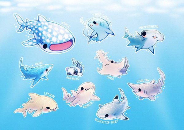 Кавайные морские животные