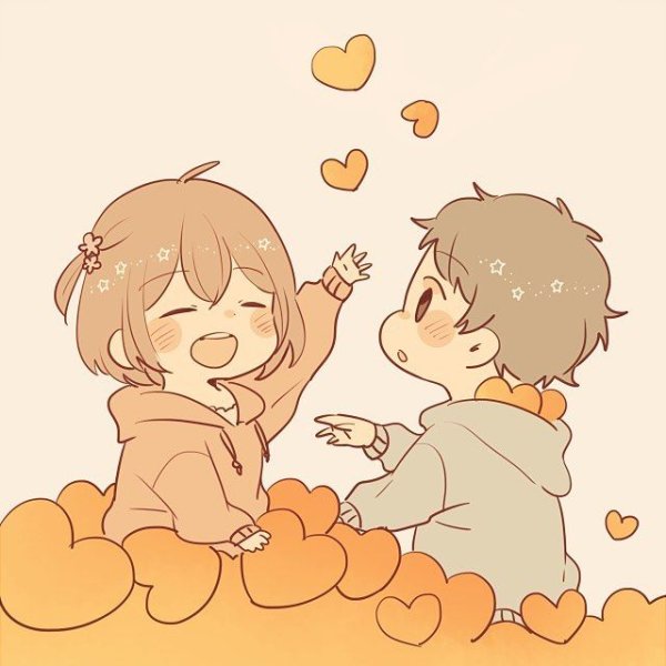 Милые мультяшные парочки