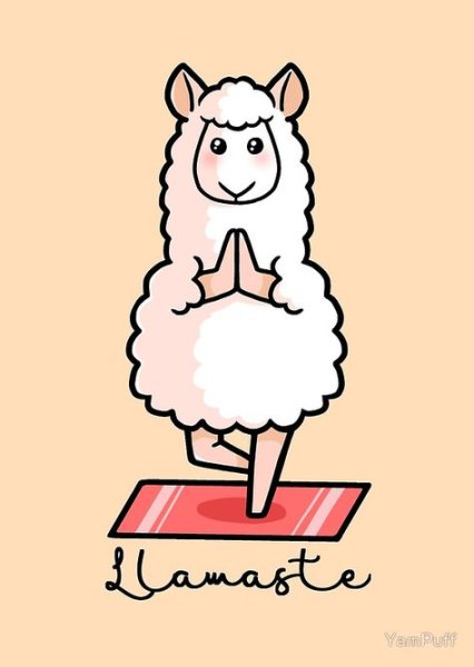 Лама мультяшный