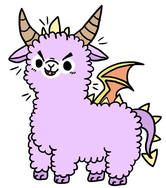 Альпака мультяшная