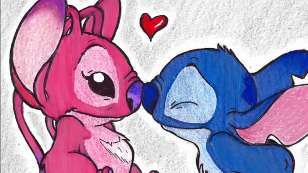 Стич и ангел любовь