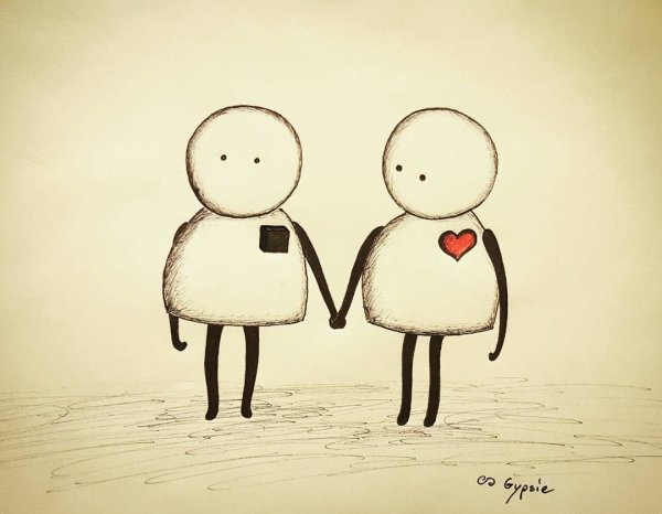 Нарисованные картинки про любовь