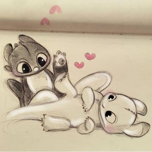 Рисунки для срисовки милые зверюшки карандашом