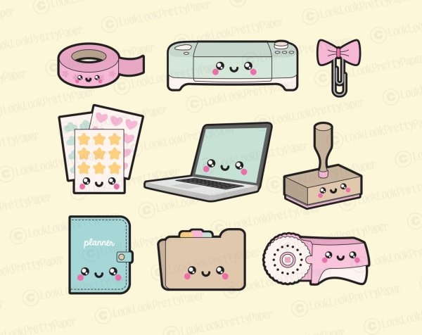 Милые предметы для школы для срисовки