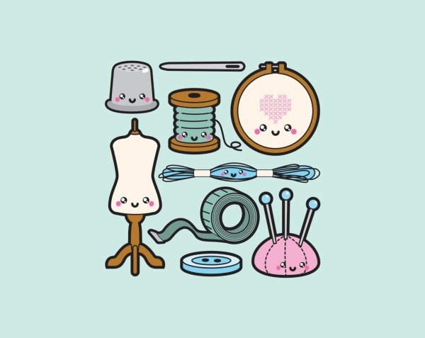 Стикеры шитье