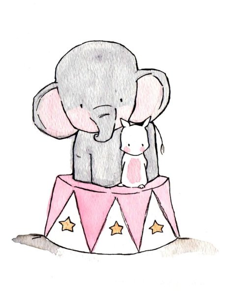 Слоник и зайчик