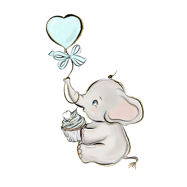 Слоник с подарком