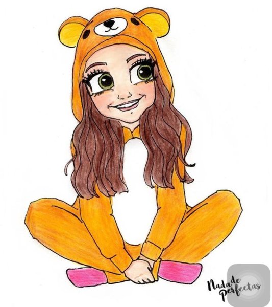 Милые мультяшные девочки в пижамах