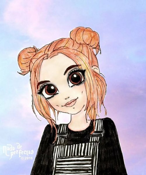 Милые нарисованные девочки