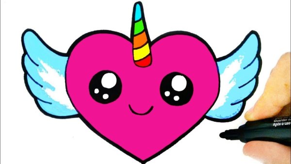 Милое сердечко с глазами