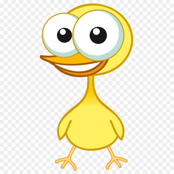 Смайлик утка желтая