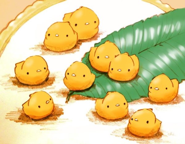 Кавайные цыплята