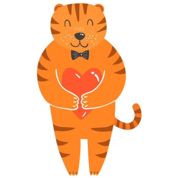 Милый Тигренок вектор