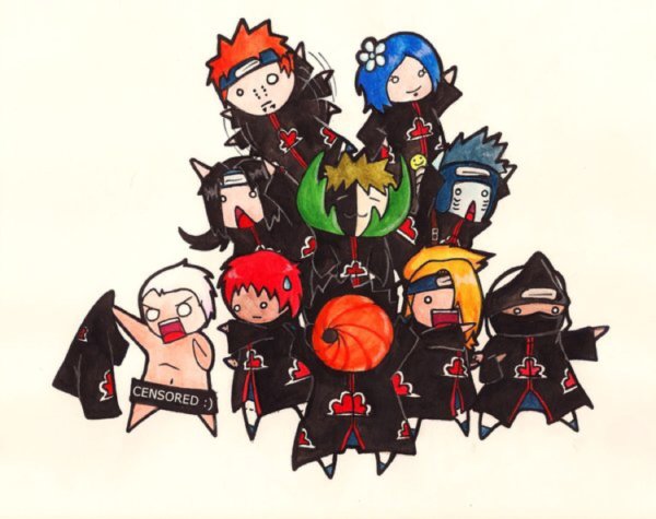 Чиби из Наруто Акацуки