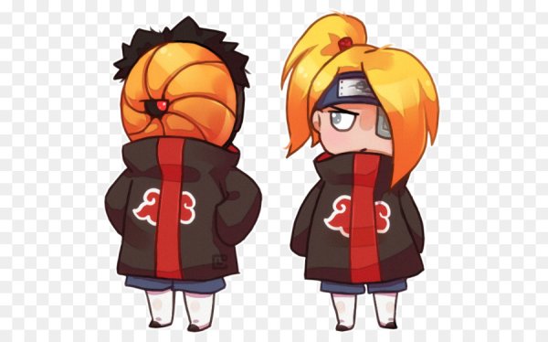 Чиби Наруто Дейдара и Тоби