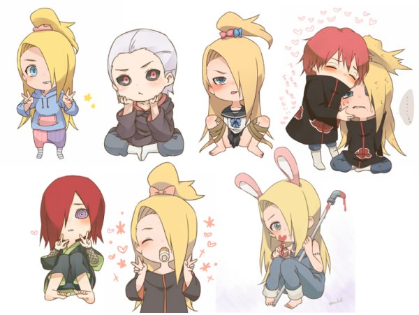 Чиби Наруто Акацуки Дейдара