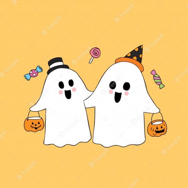 Милое привидение Хэллоуин