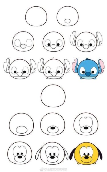 Пошаговые рисунки кавай