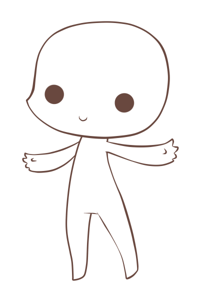 Заготовки для рисования Чиби