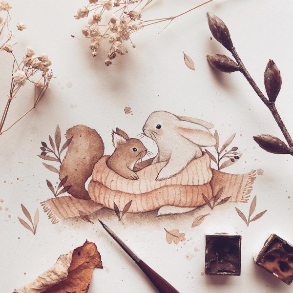 Акварельные иллюстрации