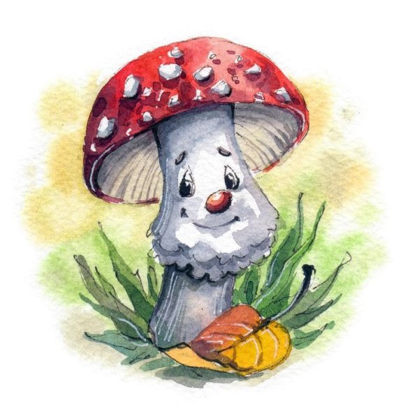 Мухомор с глазами