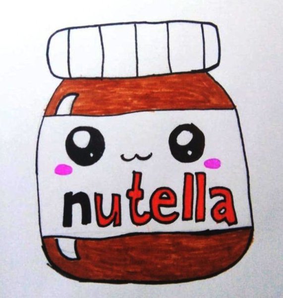 Рисунки маркерами Нутелла