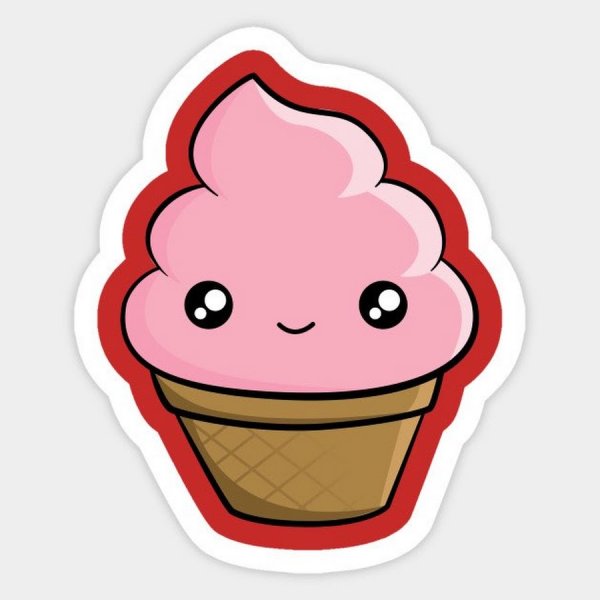 Кавайные рисунки для срисовки еда