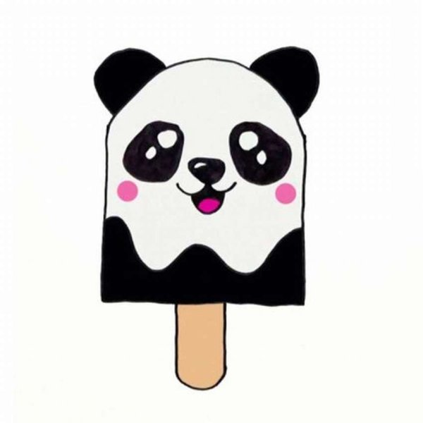 Рисунки для срисовки пандочки